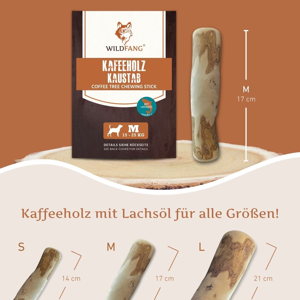 Kaffeeholz Kaustab mit Lachsöl-Hundespielzeug-Wildfang-