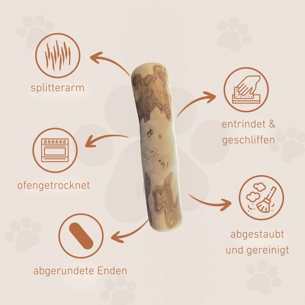 Kaffeeholz Kaustab mit Lachsöl-Hundespielzeug-Wildfang-