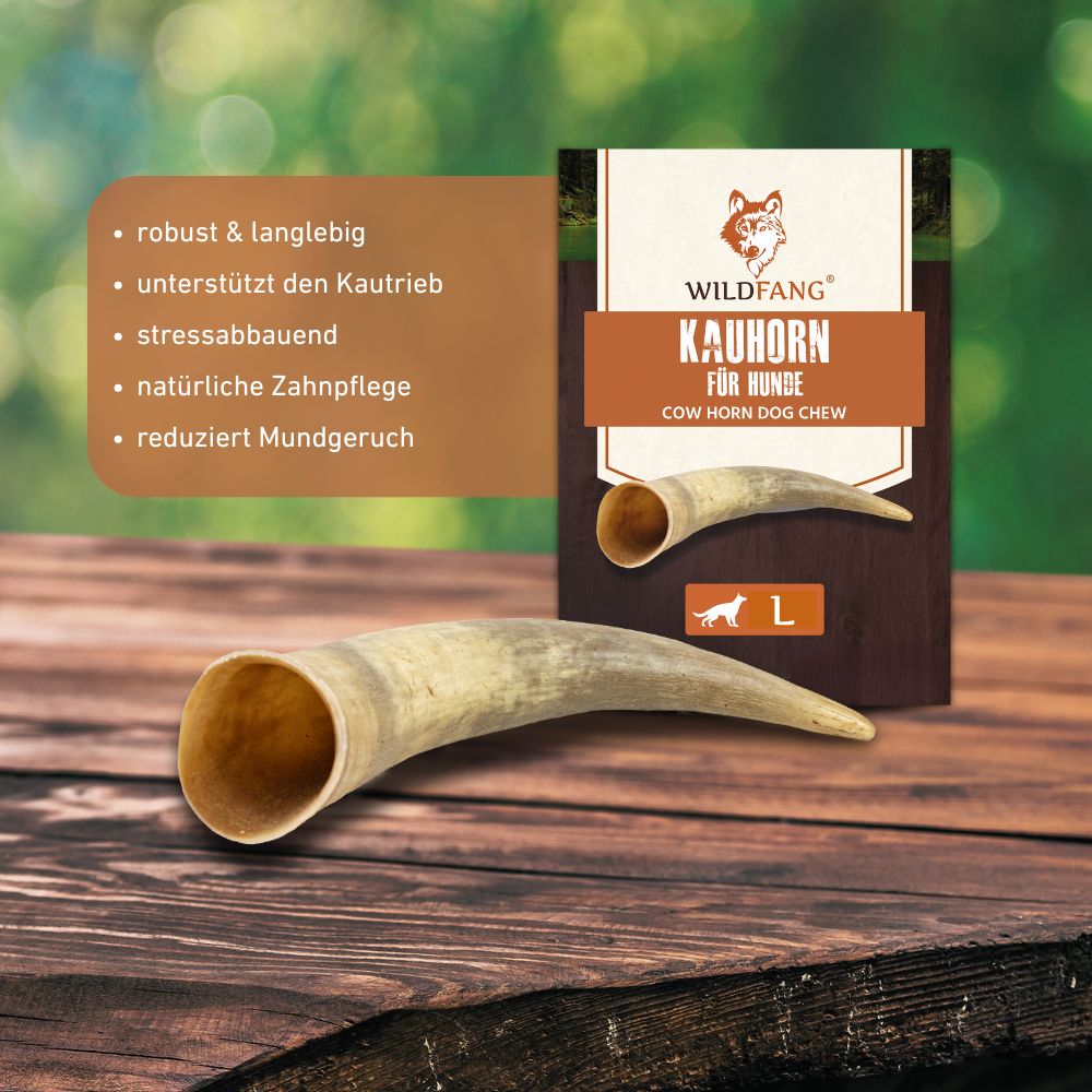 Kauhorn vom Rind-Hundespielzeug-Wildfang-