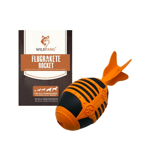 Kauspielzeug Flugrakete "Rocket" - 100% Naturkautschuk-Hundespielzeug-Wildfang-