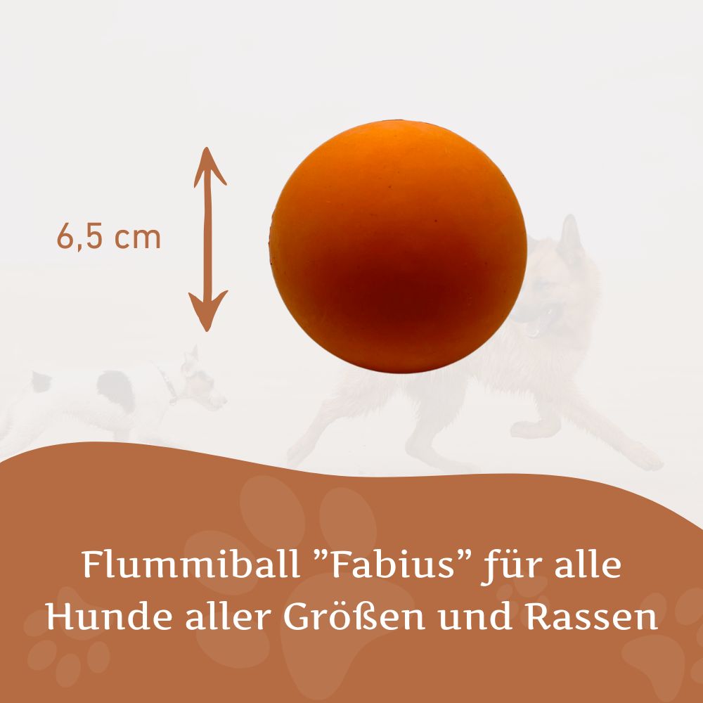Kauspielzeug Flummiball "Fabius" - 100% Naturkautschuk-Hundespielzeug-Wildfang-
