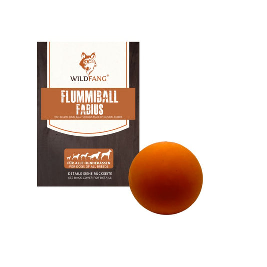 Kauspielzeug Flummiball "Fabius" - 100% Naturkautschuk-Hundespielzeug-Wildfang-