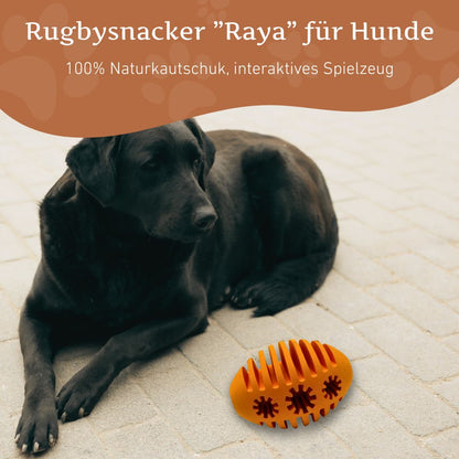 Kauspielzeug Rugbysnacker "Raya" - 100% Naturkautschuk-Hundespielzeug-Wildfang-