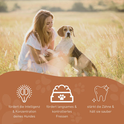 Kauspielzeug Rugbysnacker "Raya" - 100% Naturkautschuk-Hundespielzeug-Wildfang-