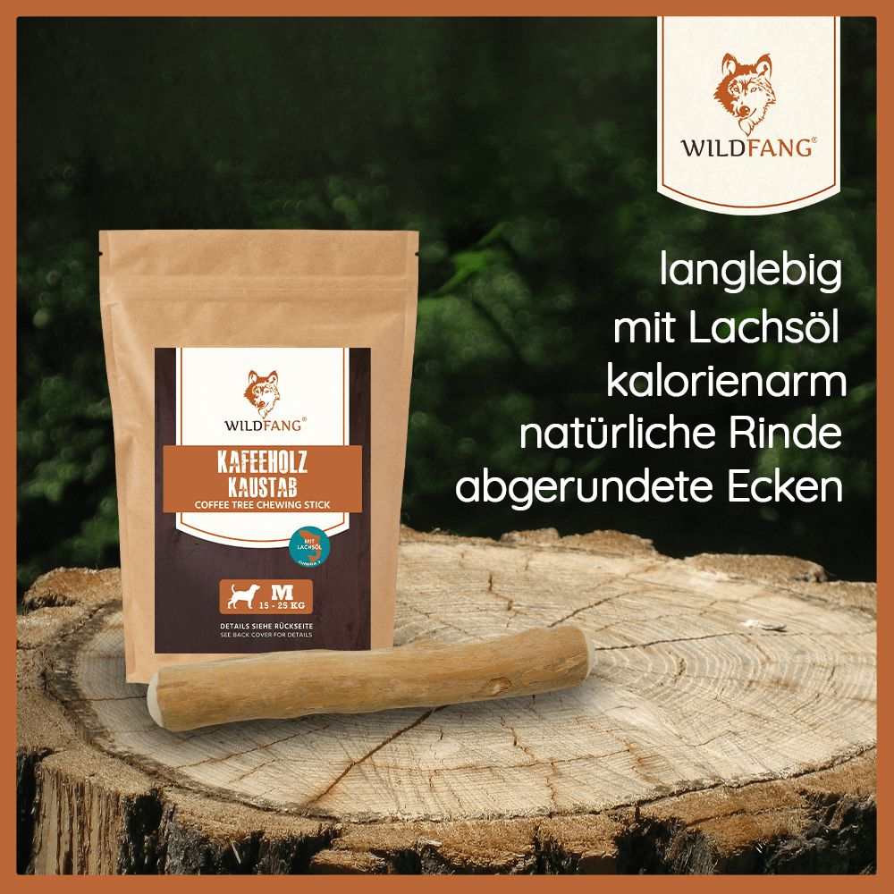 Kaffeeholz Kaustab mit Lachsöl-Hundespielzeug-Wildfang-