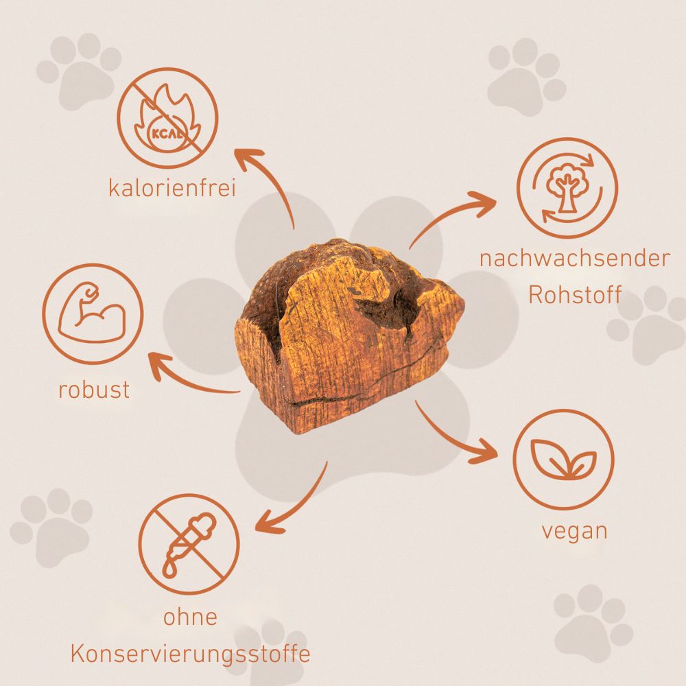 Kauwurzel aus Baumheide-Hundespielzeug-Wildfang-