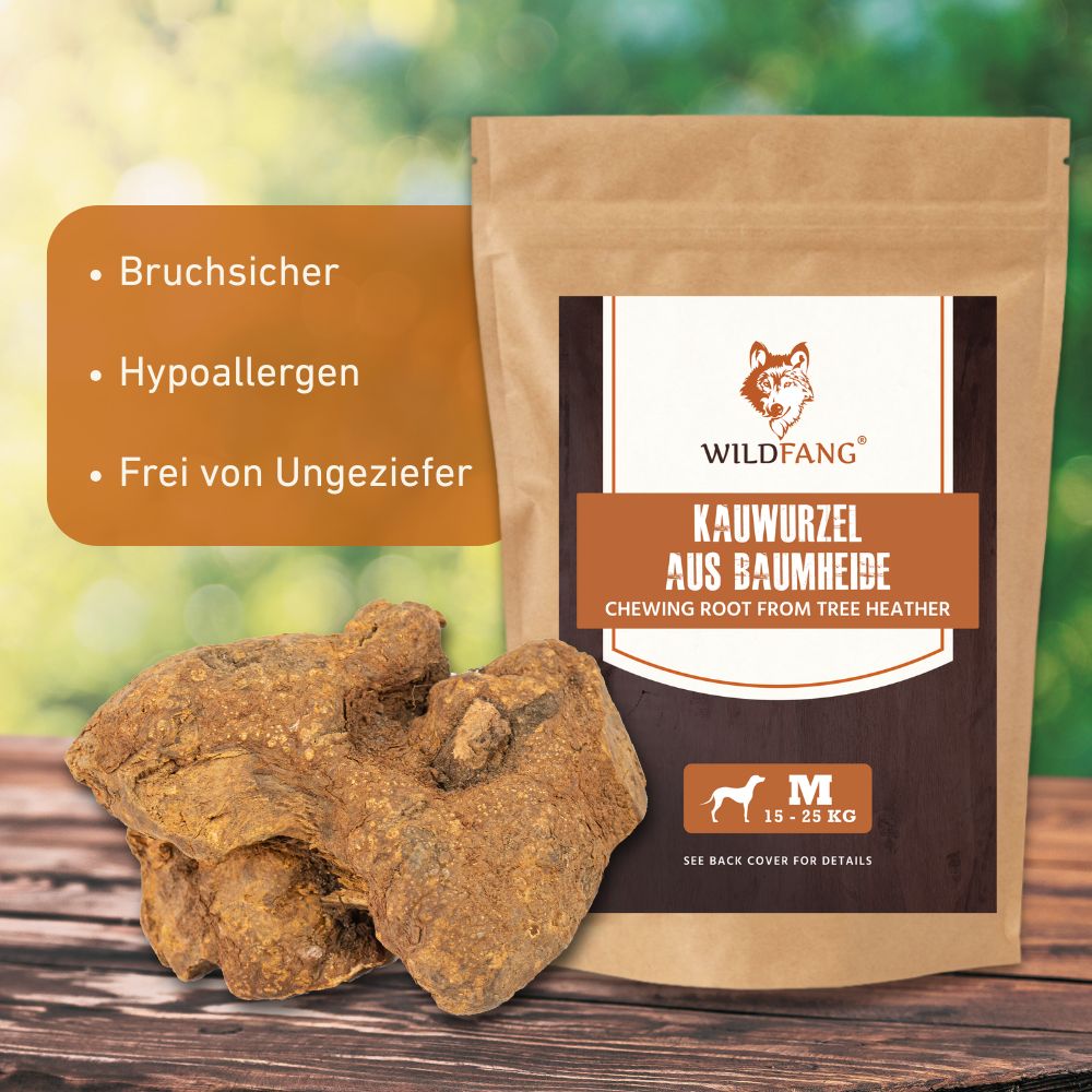 Kauwurzel aus Baumheide-Hundespielzeug-Wildfang-