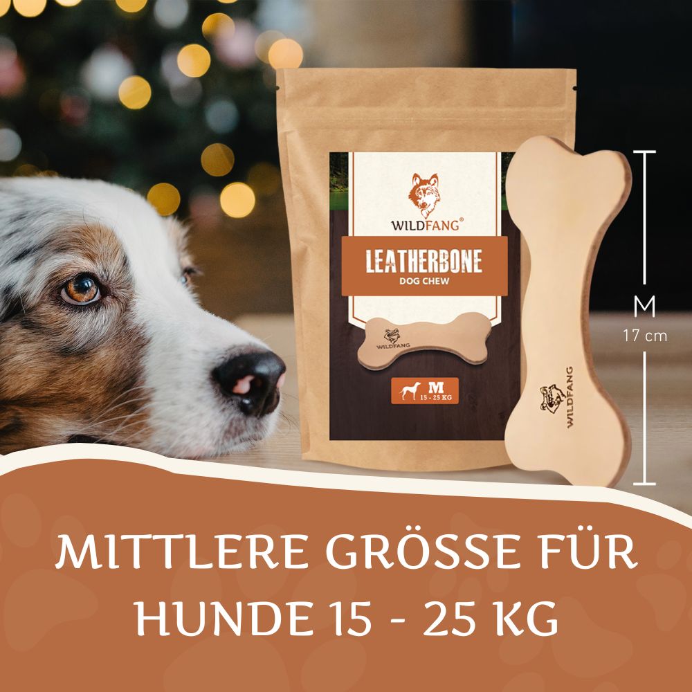 Lederknochen - Kauleder - 3er Set-Hundespielzeug-Wildfang-