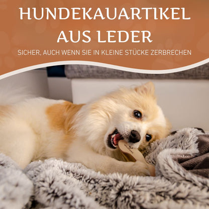 Lederknochen - Kauleder - 3er Set-Hundespielzeug-Wildfang-
