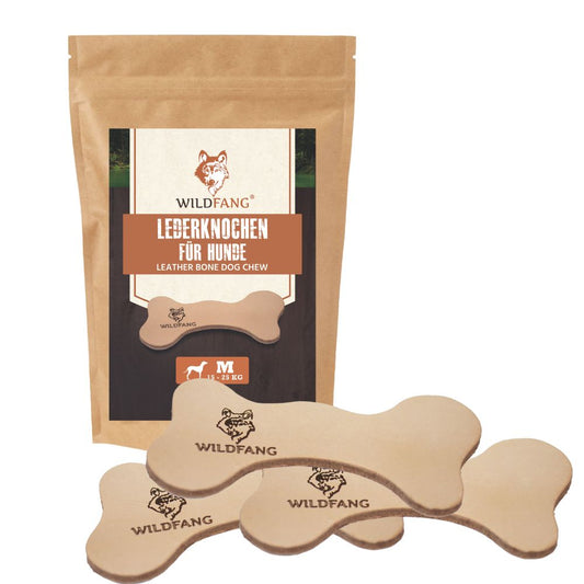 Lederknochen - Kauleder - 3er Set-Hundespielzeug-Wildfang-