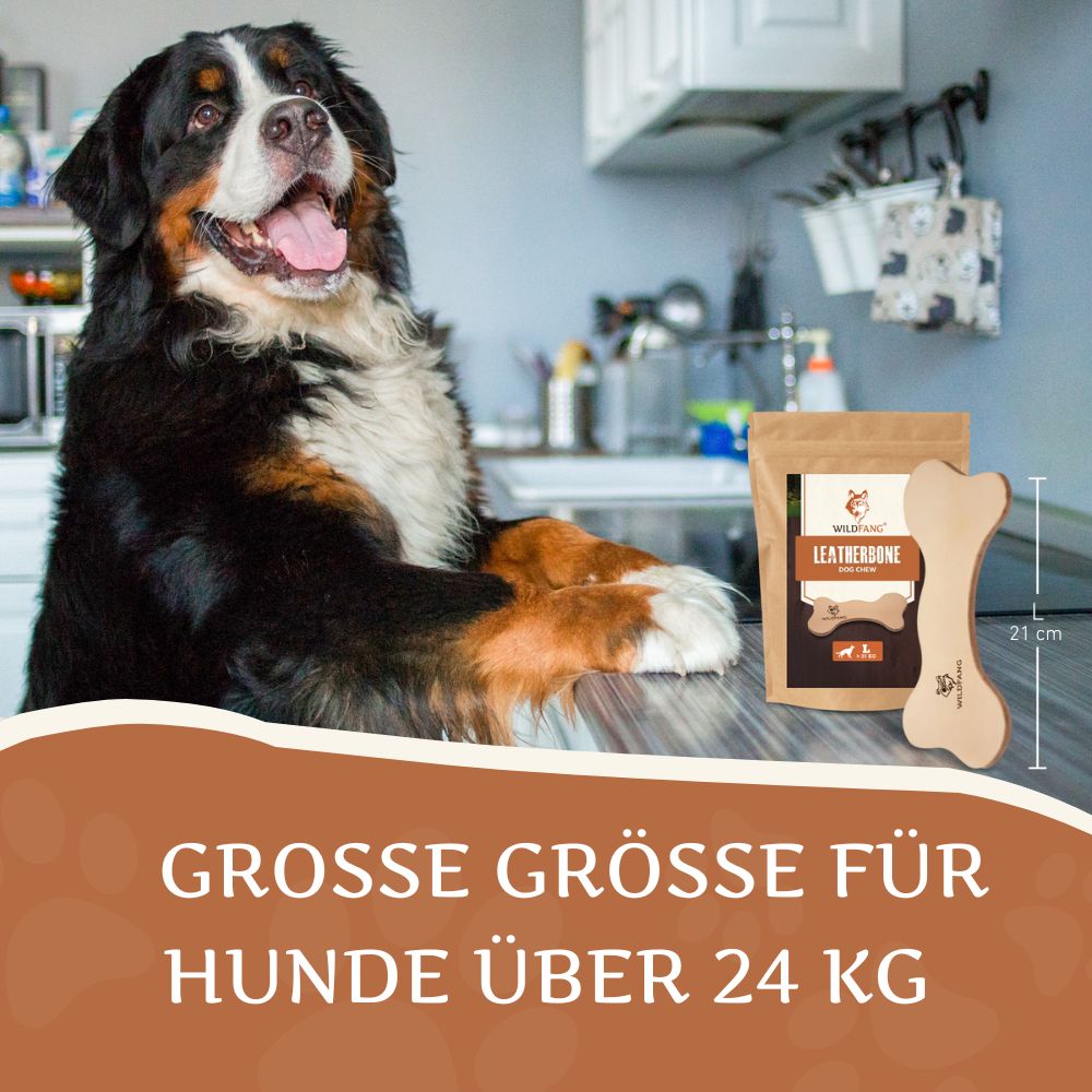 Lederknochen - Kauleder-Hundespielzeug-Wildfang-