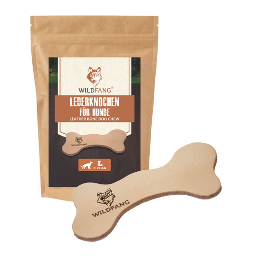 Lederknochen - Kauleder-Hundespielzeug-Wildfang-