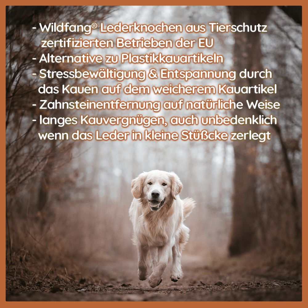 Lederknochen - Kauleder-Hundespielzeug-Wildfang-