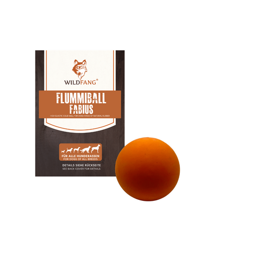 Kauspielzeug Flummiball "Fabius" - 100% Naturkautschuk-Hundespielzeug-Wildfang-