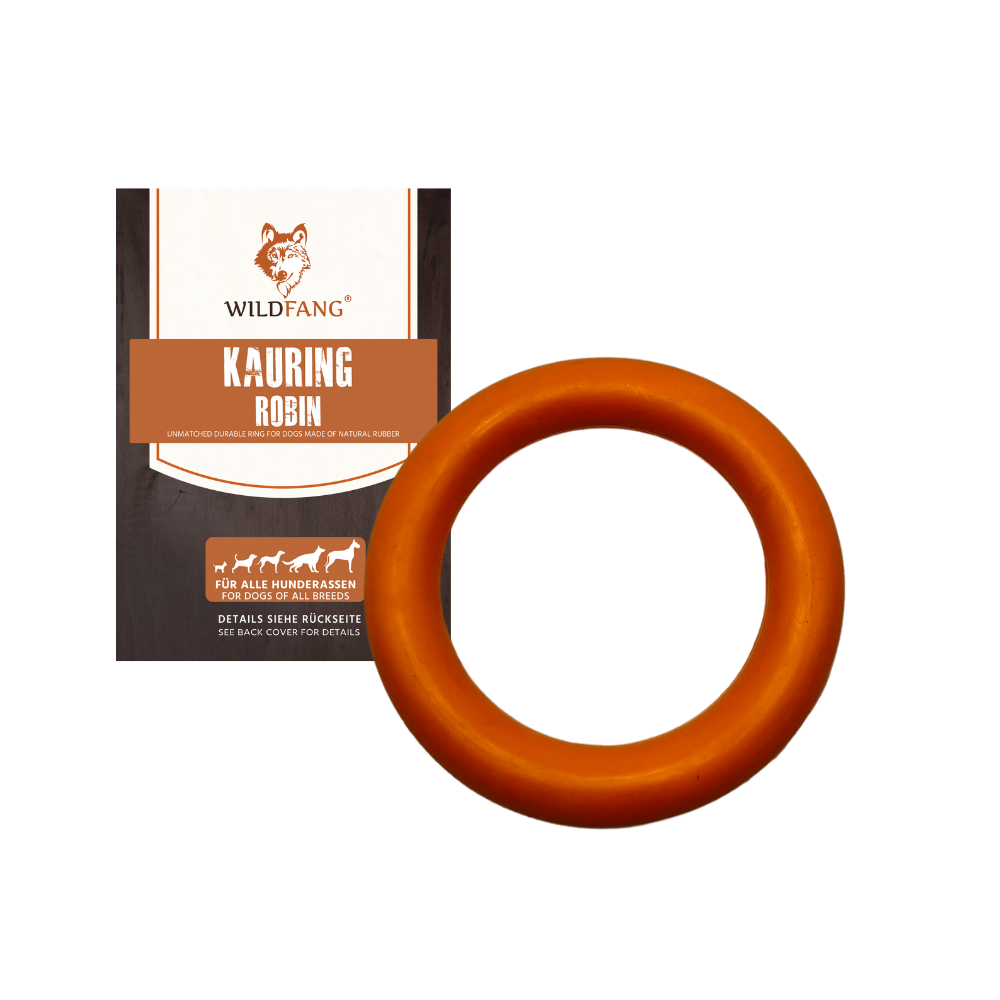Kauspielzeug Kauring "Robin" - 100% Naturkautschuk-Hundespielzeug-Wildfang-