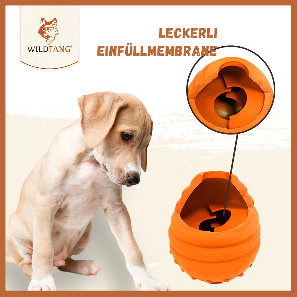 Kauspielzeug Kürbislabyrinth "Lilo" - 100% Naturkautschuk-Hundespielzeug-Wildfang-