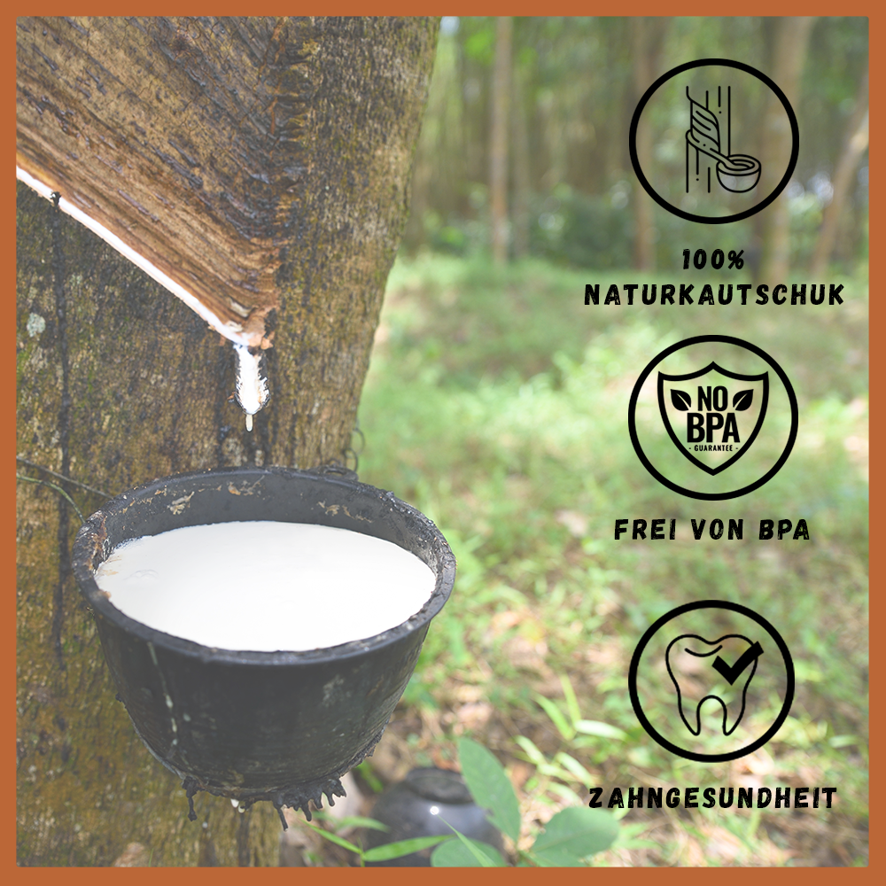Kauspielzeug Rugbysnacker "Raya" - 100% Naturkautschuk-Hundespielzeug-Wildfang-
