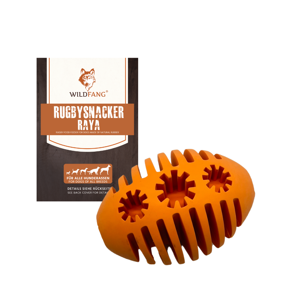 Kauspielzeug Rugbysnacker "Raya" - 100% Naturkautschuk-Hundespielzeug-Wildfang-