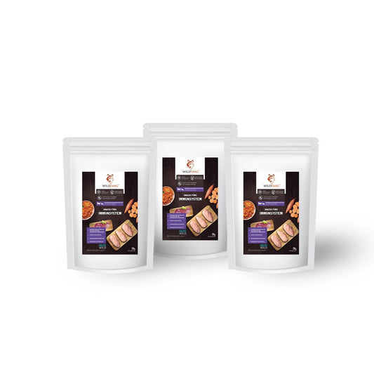 Snacks für das Immunsystem - getreidefrei - 3er Set-Hundefutter-Wildfang-