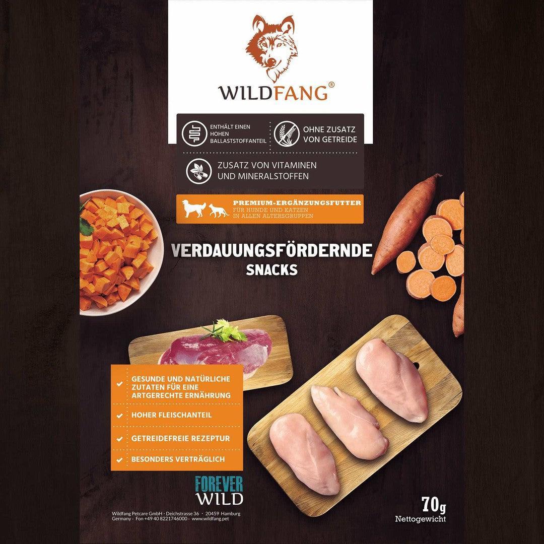 Verdauungsfördernde Snacks - getreidefrei - 3er Set-Leckerbissen für Hunde-Wildfang-