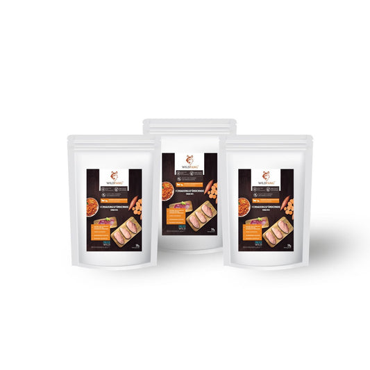 Verdauungsfördernde Snacks - getreidefrei - 3er Set-Hundefutter-Wildfang-