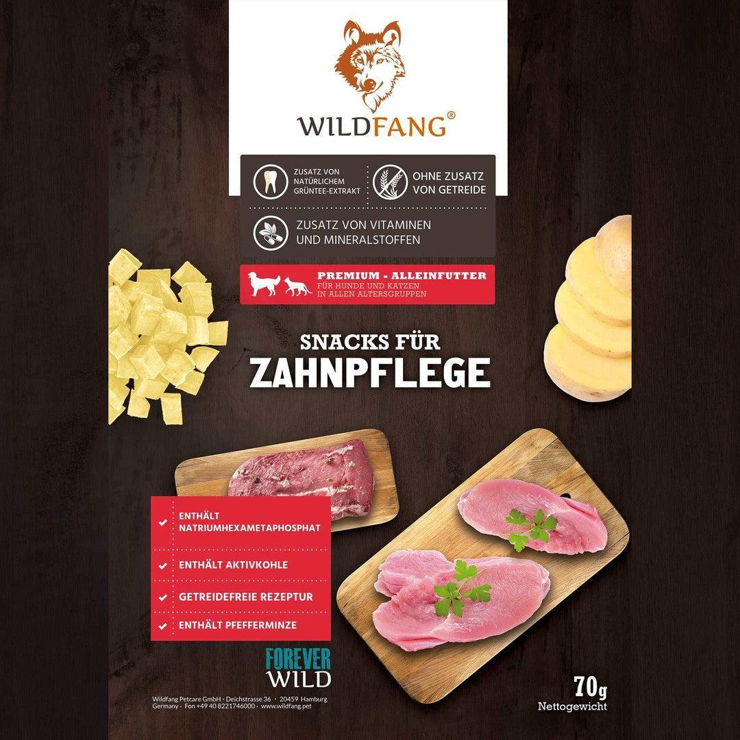 Zahnpflege Snacks - getreidefrei - 3er Set-Leckerbissen für Hunde-Wildfang-