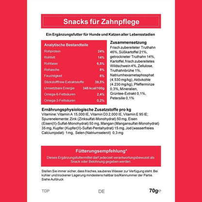 Zahnpflege Snacks - getreidefrei - 3er Set-Hundefutter-Wildfang-