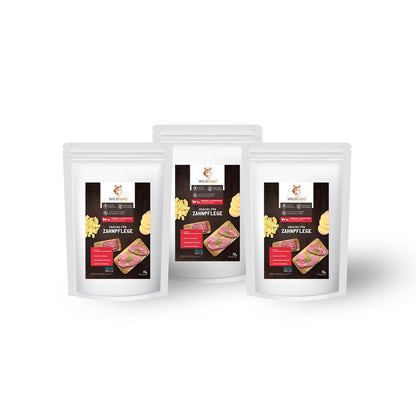 Zahnpflege Snacks - getreidefrei - 3er Set-Hundefutter-Wildfang-