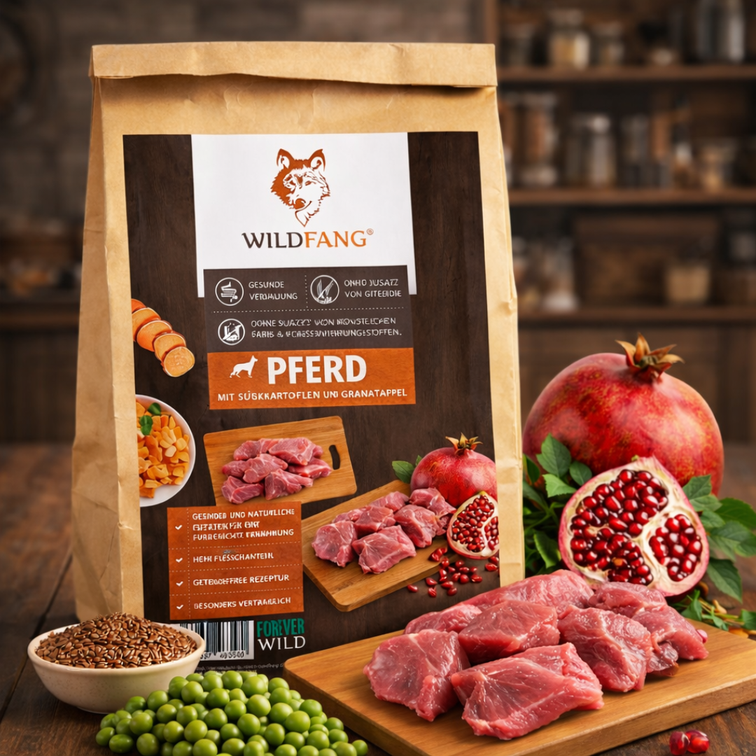 Adult Trockenfutter mit Pferd - getreidefrei-Hundefutter-Wildfang Petcare GmbH-