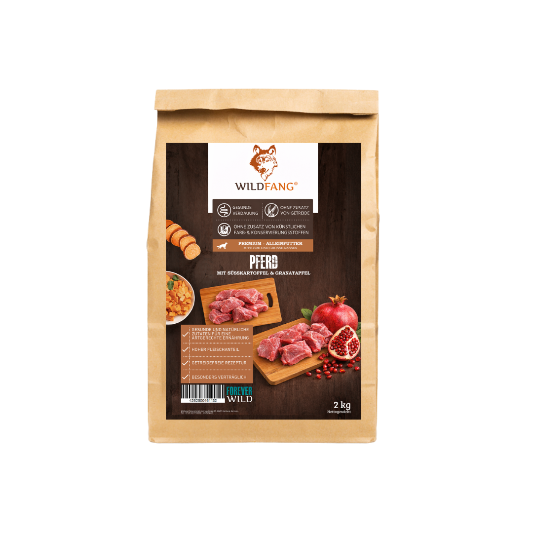 Adult Trockenfutter mit Pferd - getreidefrei-Hundefutter-Wildfang Petcare GmbH-