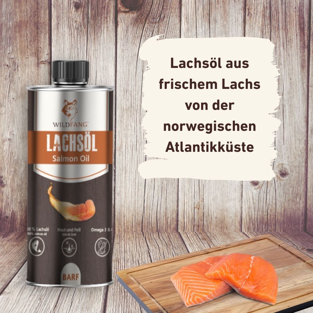 Lachsöl für Hunde - BARF-Öl - 250 ml-Hundefutter-Wildfang Petcare GmbH-
