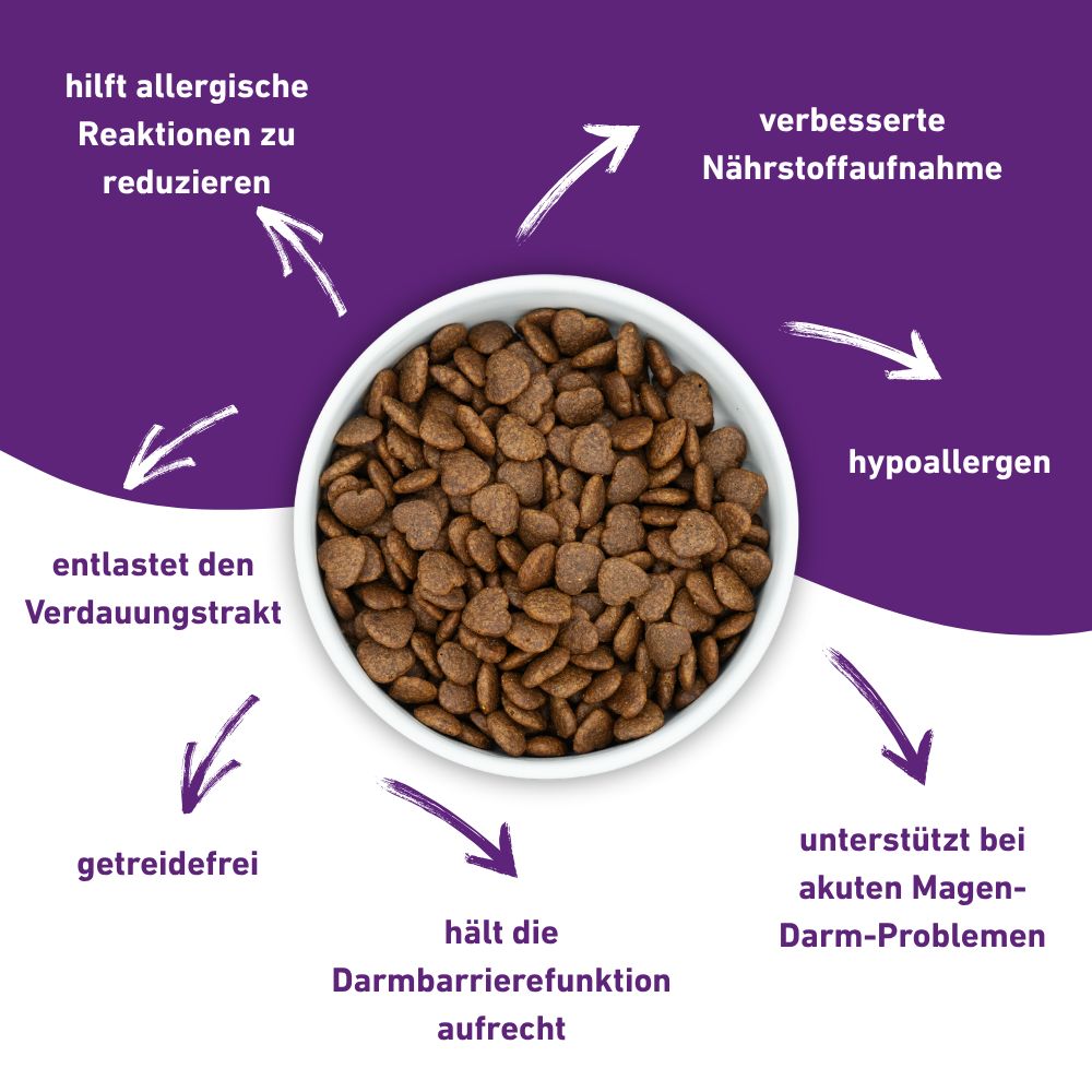 VetLine Trockenfutter mit Peptiden für Hunde - Gastrointestinal - 2 x 1,5 kg-Hundefutter-Wildfang Petcare GmbH-