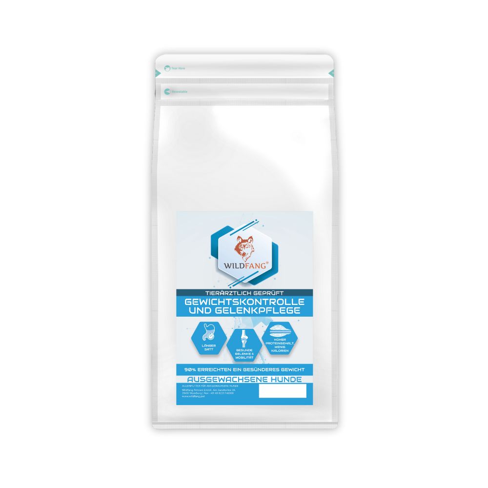 VetLine Trockenfutter mit Peptiden für Hunde - Gewichtskontrolle und Gelenkpflege - 2 x 1,5 kg-Hundefutter-Wildfang Petcare GmbH-