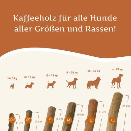 Kaffeeholz Kaustab-Hundespielzeug-Wildfang-