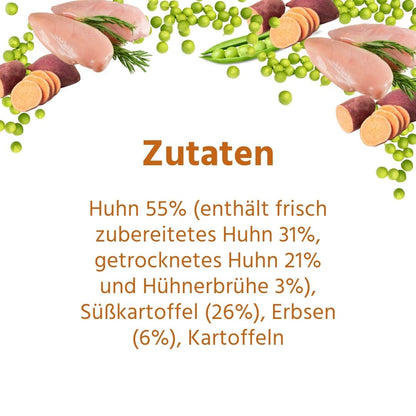 Adult Trockenfutter mit Huhn & Kräuter - getreidefrei-Hundefutter-Wildfang.pet-