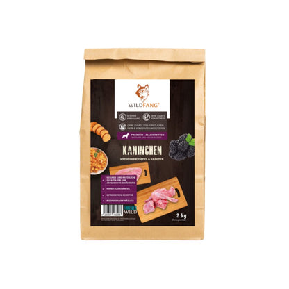 Adult Trockenfutter mit Kaninchen - getreidefrei-Hundefutter-Wildfang.pet-